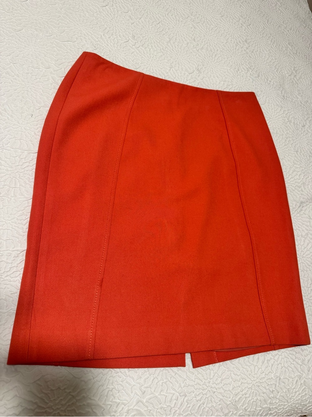 Halogen Rust Terracotta Pencil Skirt - Size 12